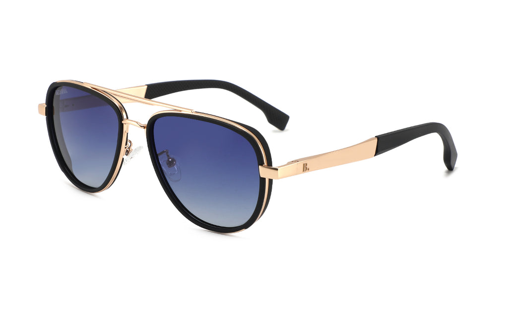 Valerio black/gold blue - 3/4