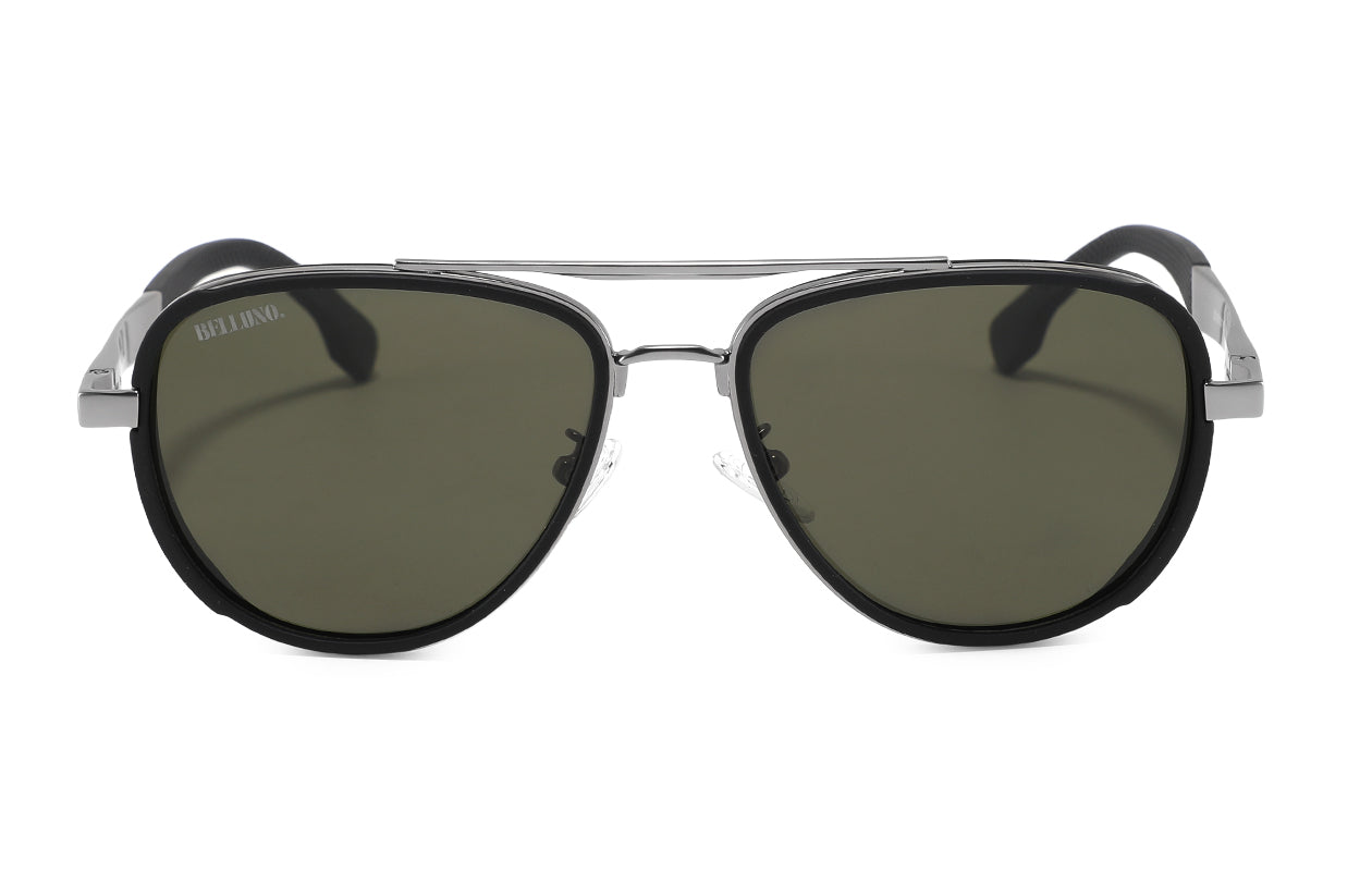 Valerio black/gun green - front