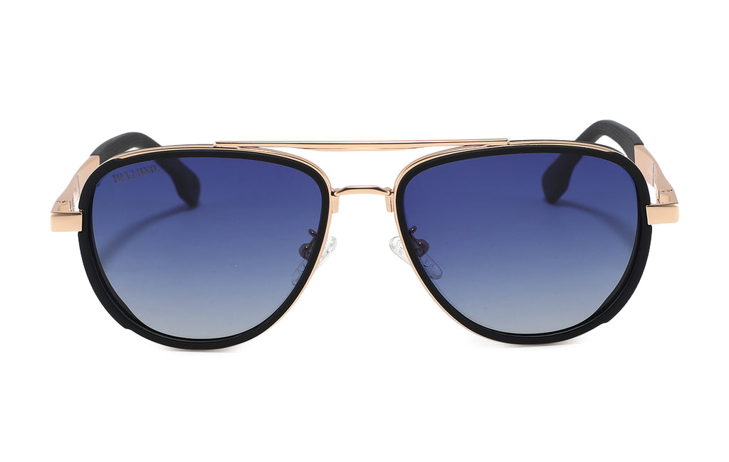 Valerio black/gold blue - front