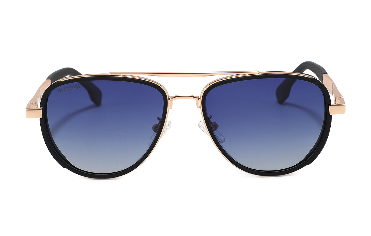 Valerio black/gold blue - front