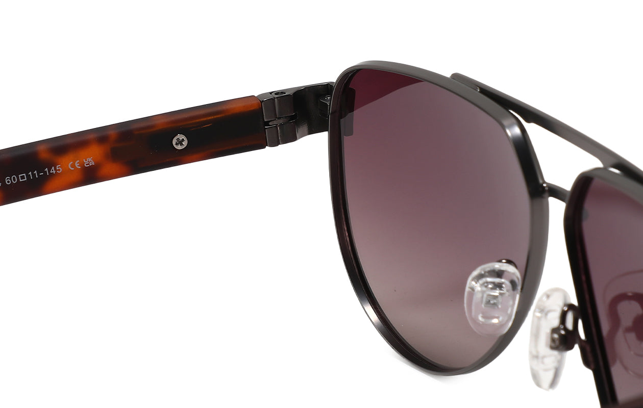 Belluno Levanto gunmetal/tortoise gradient burgundy - hinge