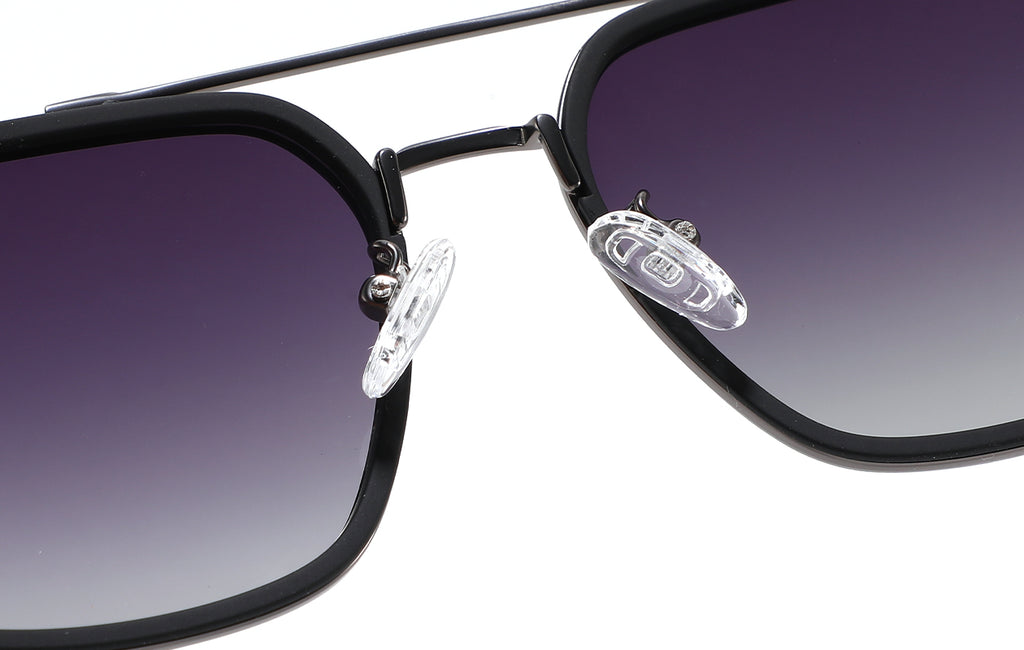 Belluno Como matte black/gunmetal - bridge detail