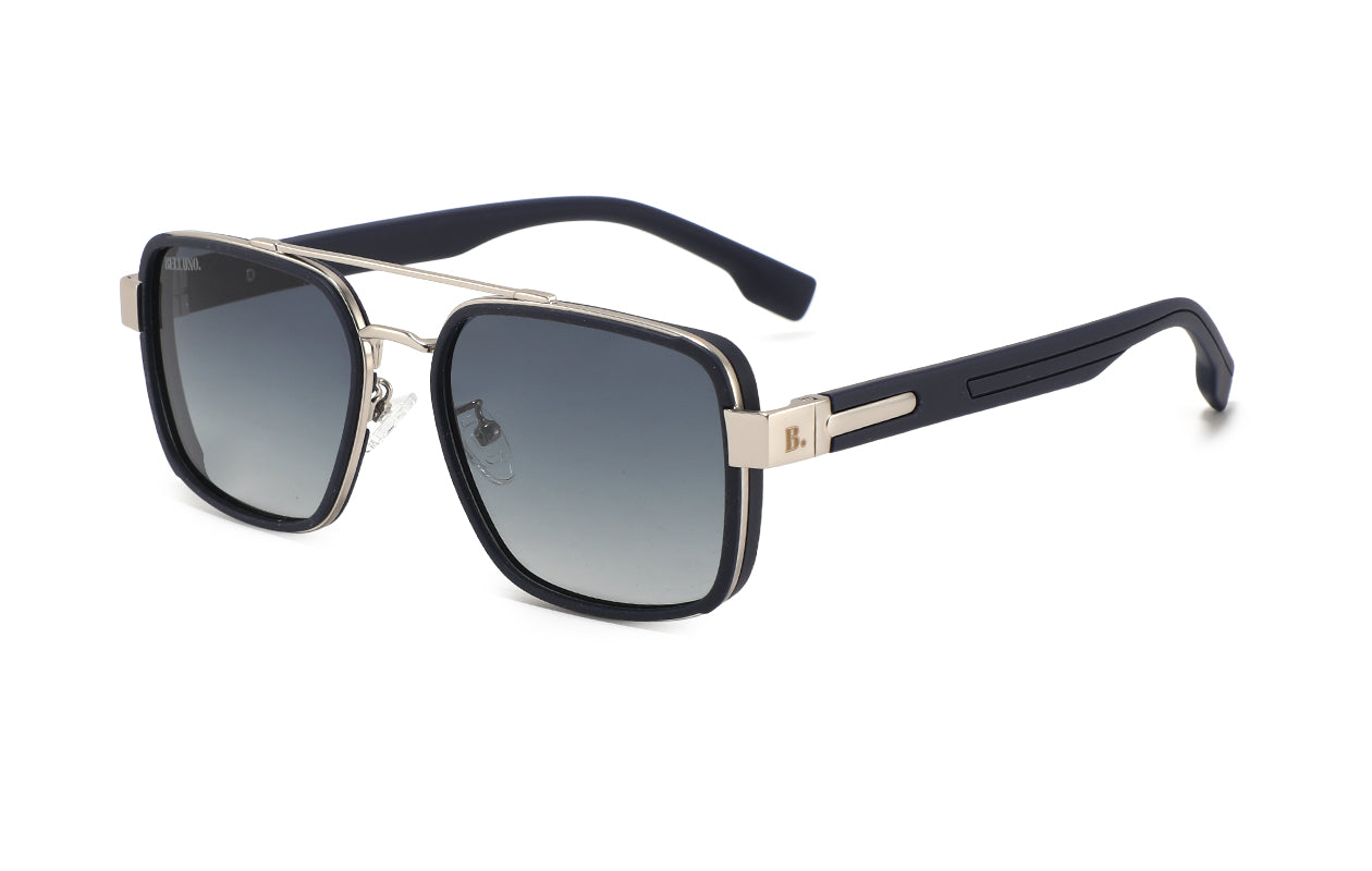 Belluno Como matte navy/silver - angle