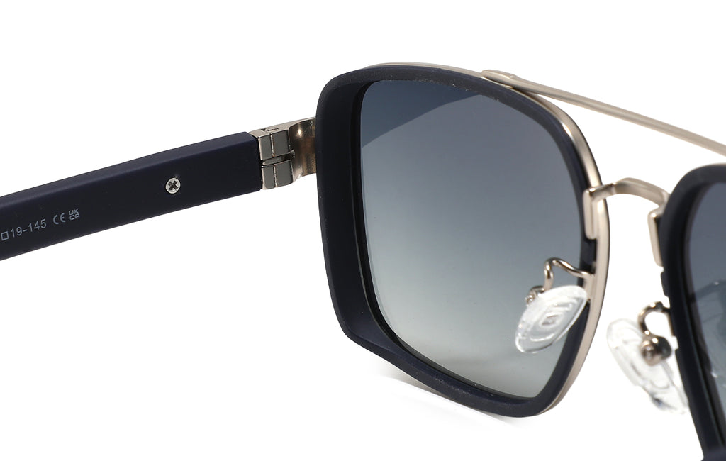 Belluno Como matte navy/silver - hinge